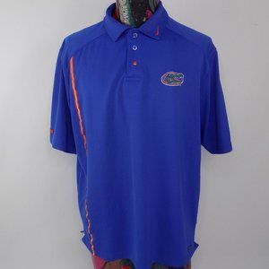Nike Dri-Fit Florida Gators Men's Short Sleeve Blue Polo Shirt Size Medium